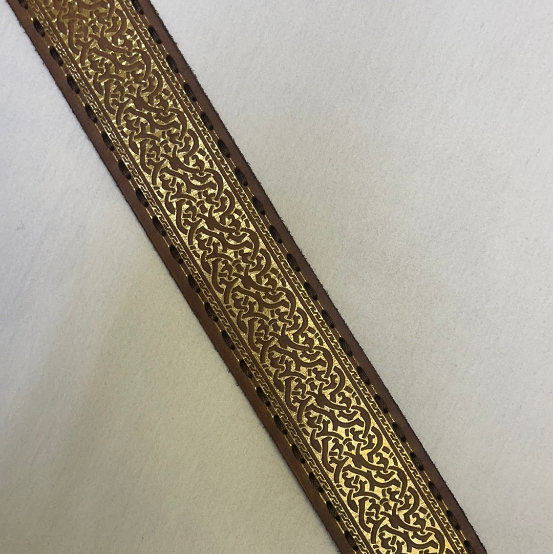 Anthropologie Leather belt with Brass Buckle