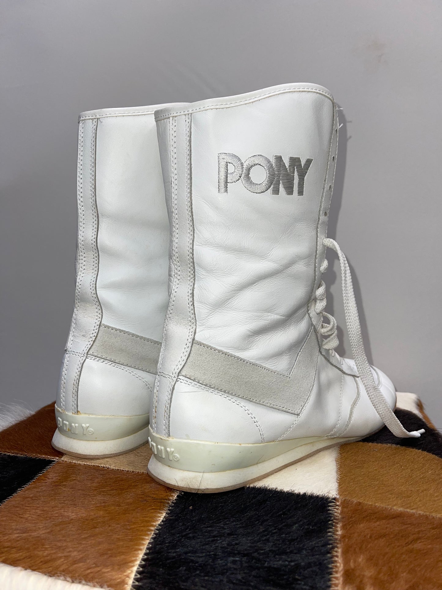 PONY Vintage High Top Sneakers