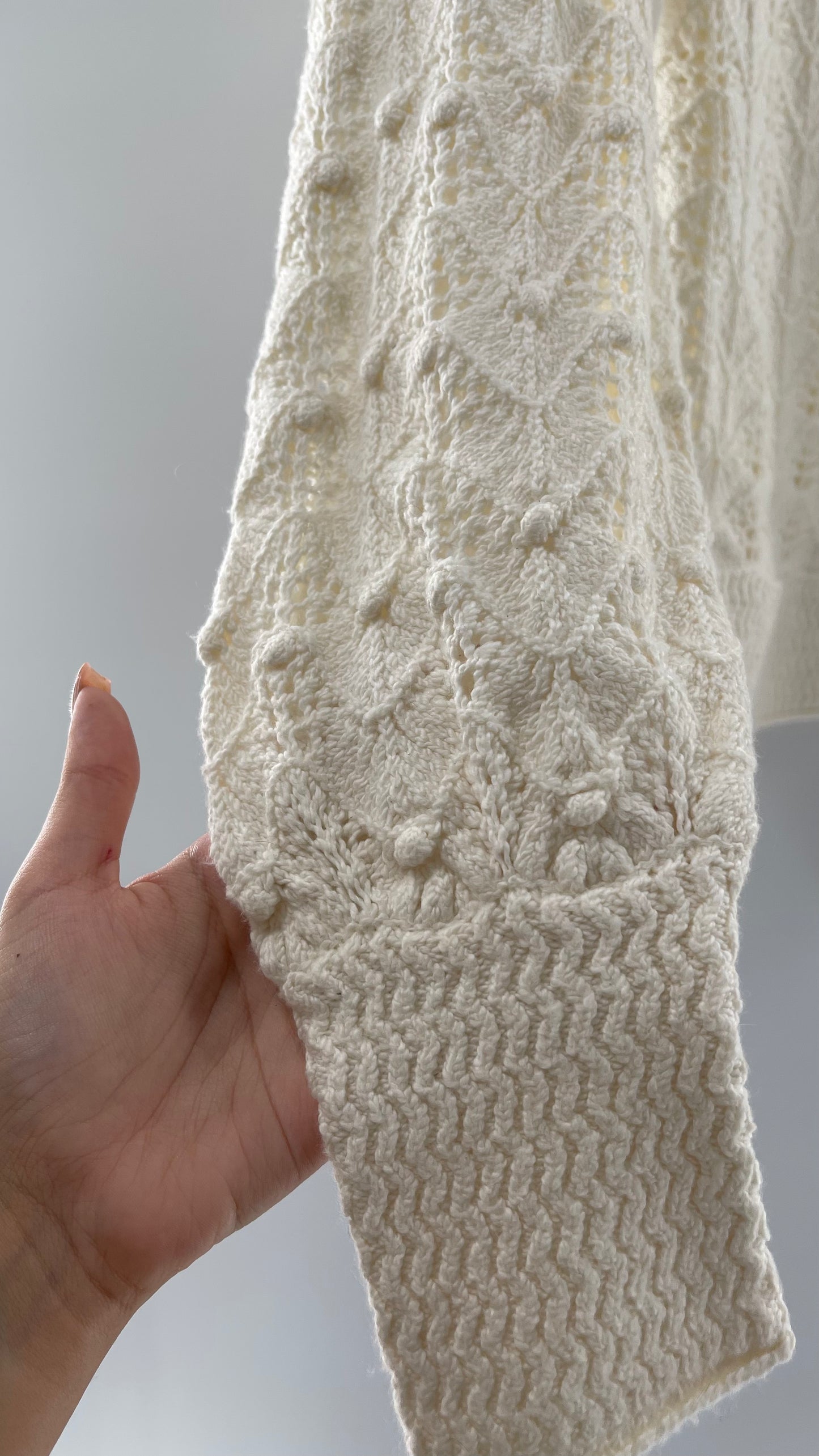 UNSUBSCRIBED Cream Sweater Size S