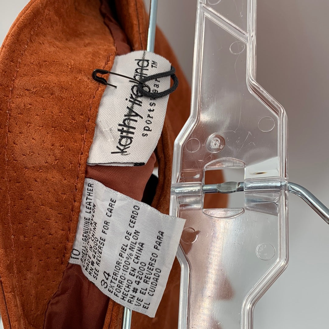Urban Outfitters Burnt Orange Suede Skirt (Sz 29)