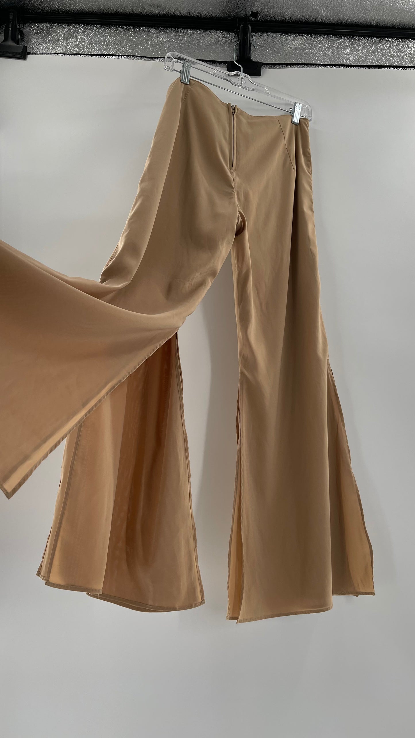 Vintage Tan Hotpants with Double Layered Hem (6/8)