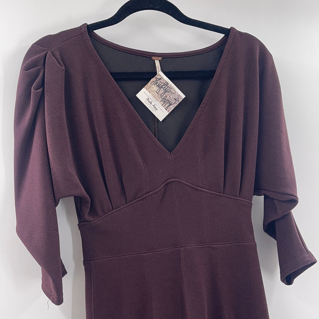 Free People Burgundy Dress (S) The Thrifty Hippy Free People Burgundy Dress (S) The Thrifty Hippy