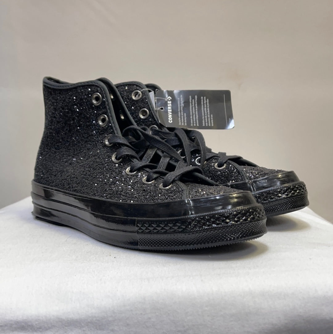 Converse Black Glitter Sneaker