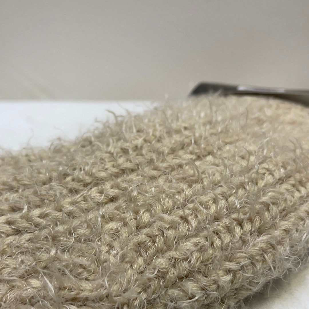 Cream Knit Fuzzy Out From Under Socks