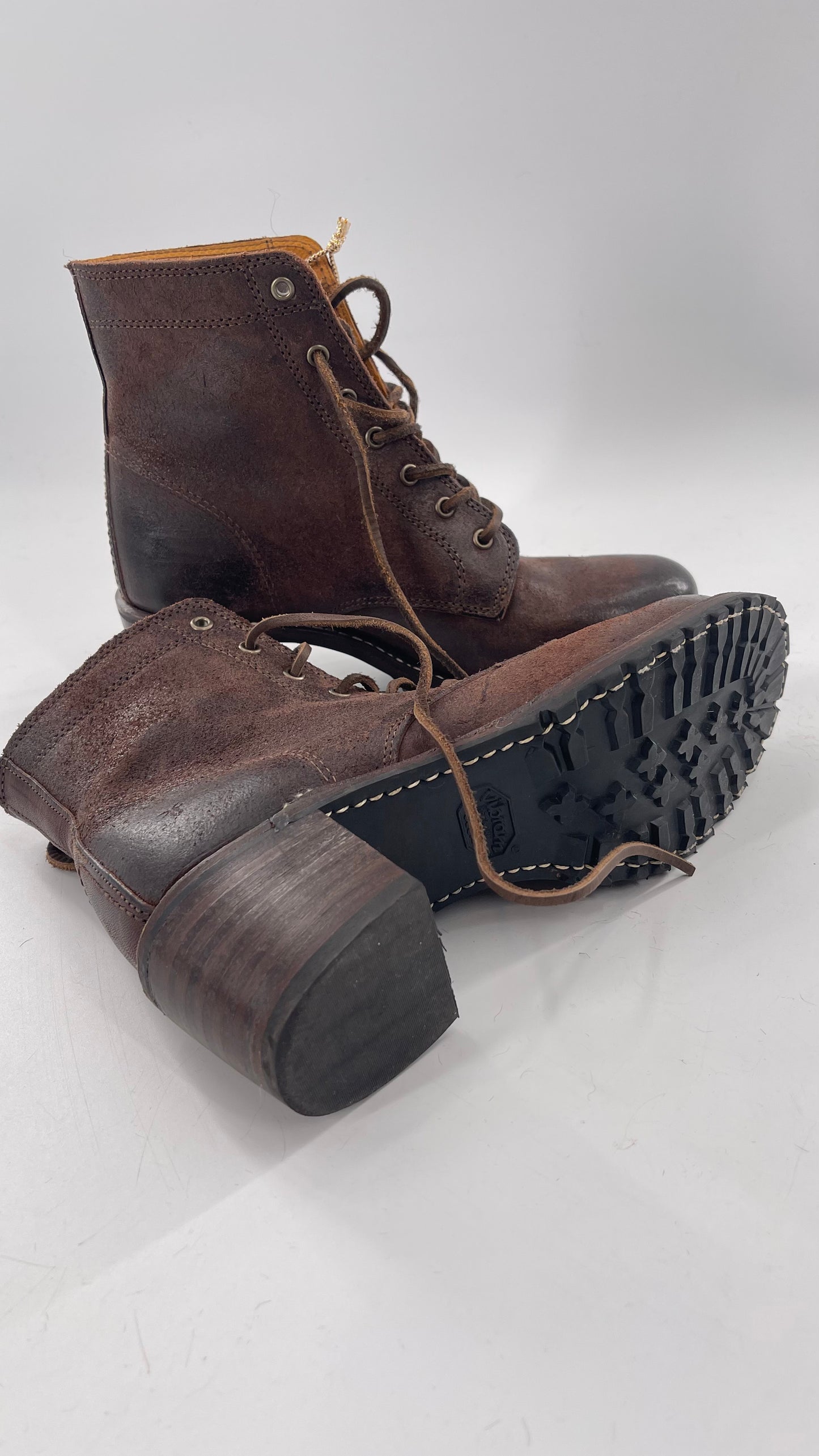 Frye Sabrina 6G Lace Up in Dark Brown (9)