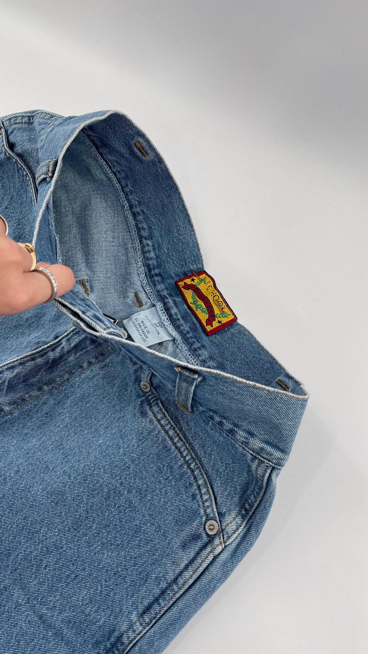 Vintage JG Hook 80s High Waisted Denim Shorts (10)