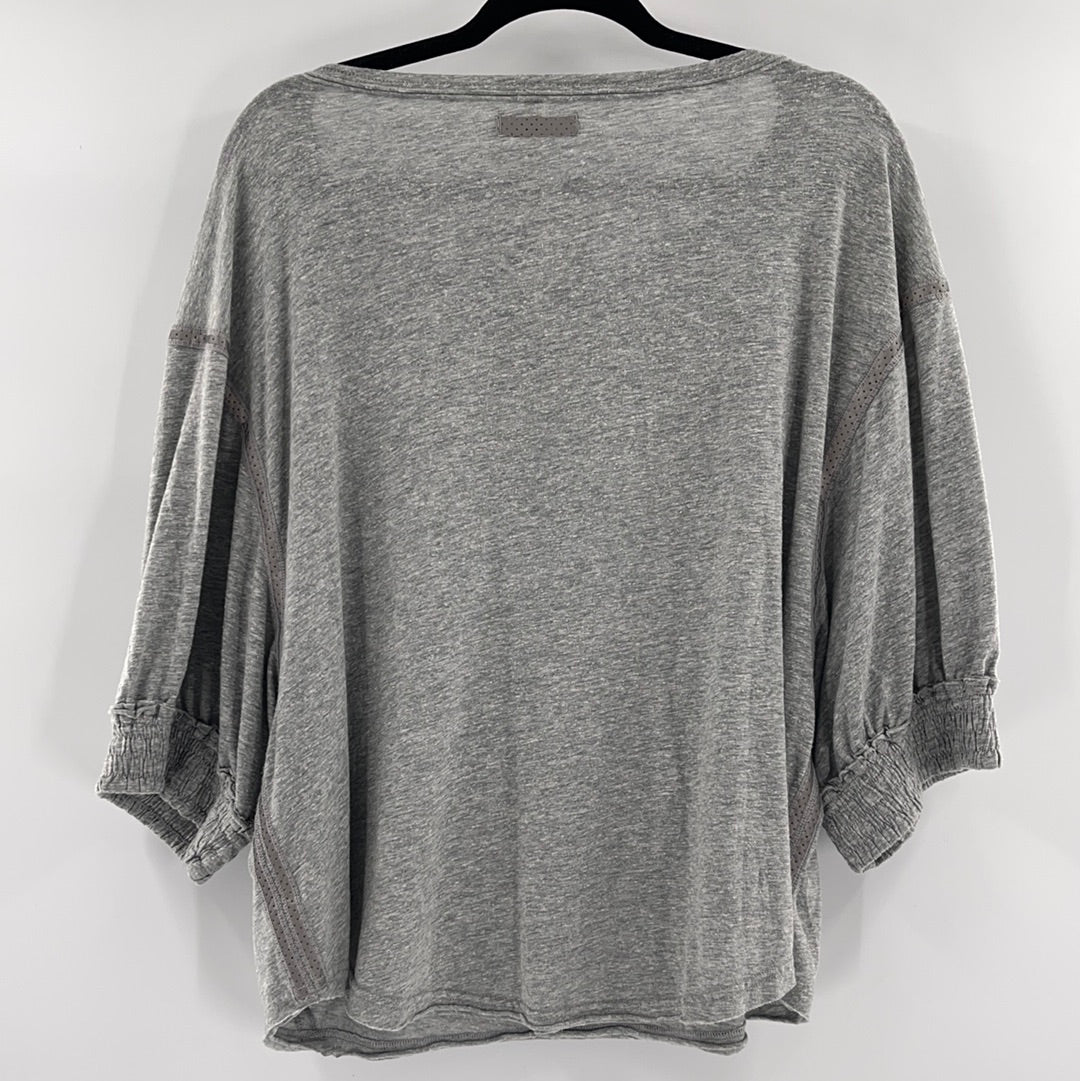 Free People Movement Grey Short Sleeve (XS)