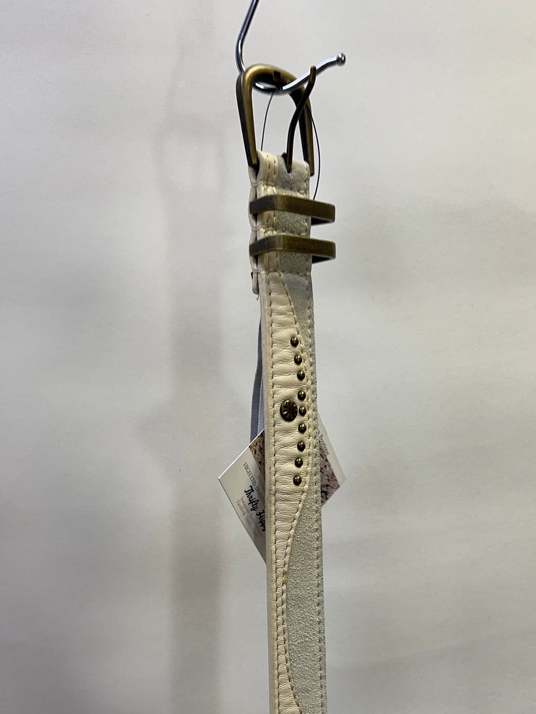 Free People White Studded Belt