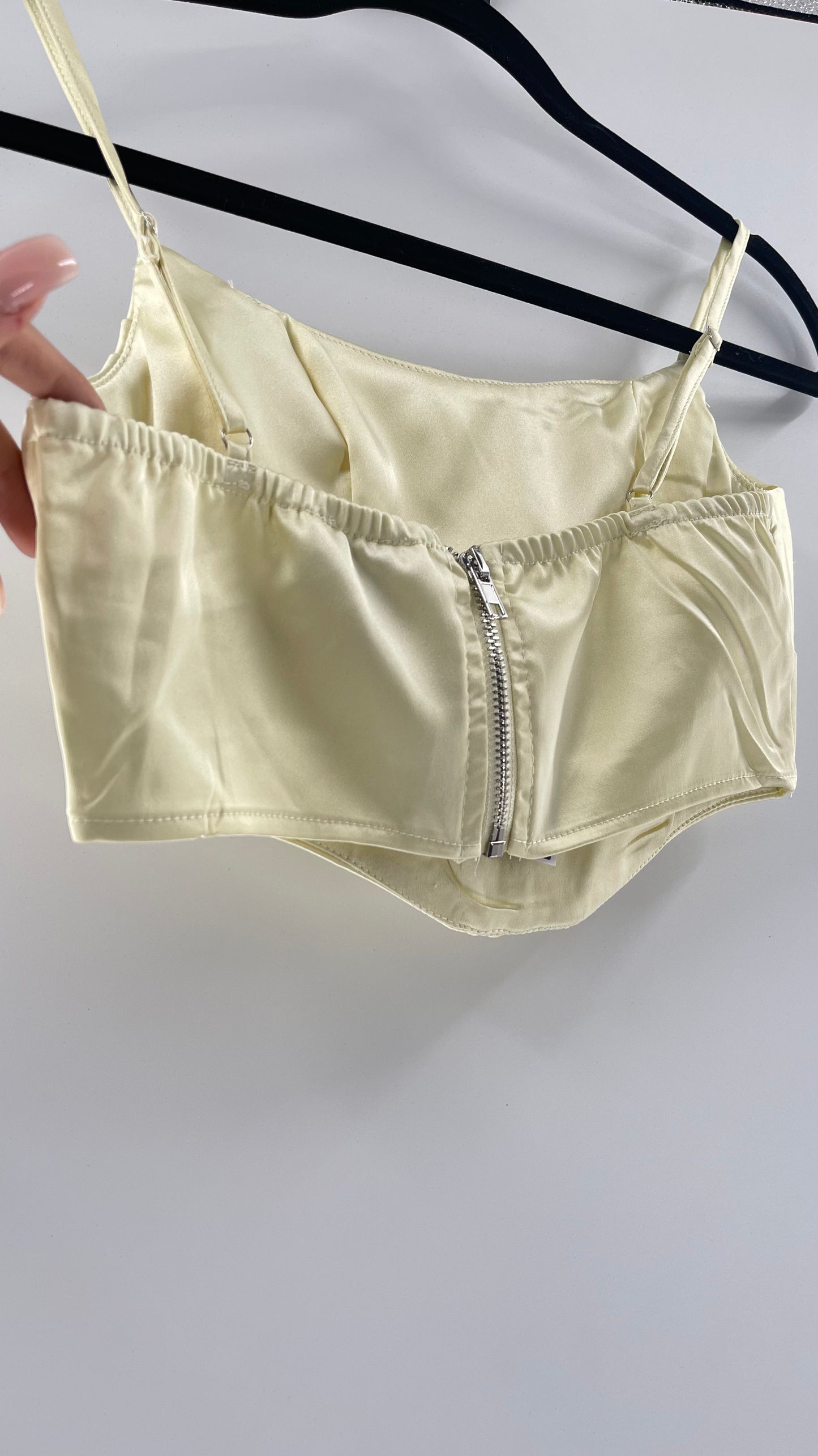 Princess Polly Light Yellow Cropped Corset (2)