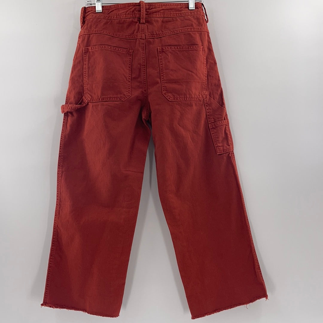 Free People Burnt Orange Wide legs (Sz 6)