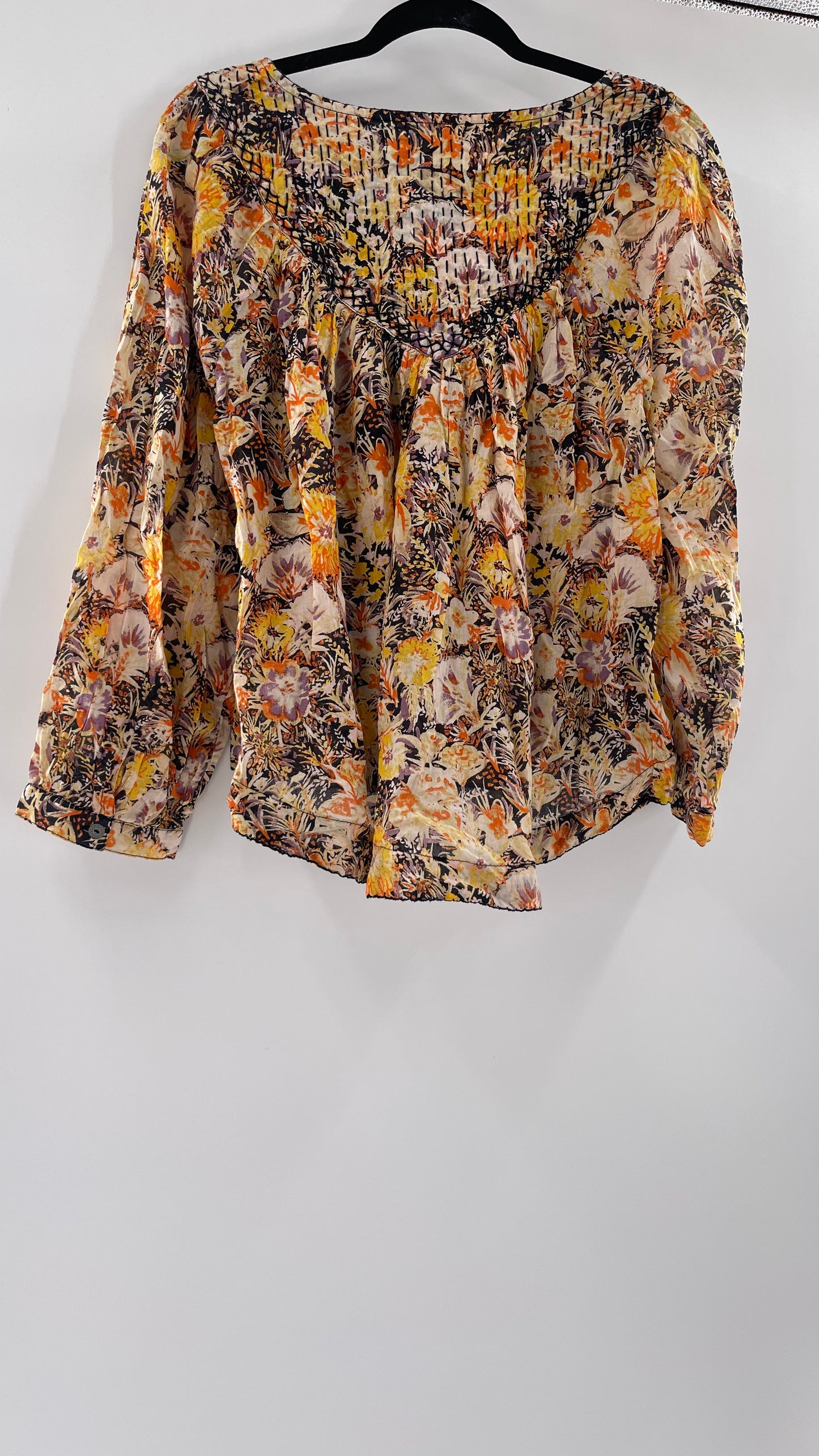 Free People Fall Toned Prairie Top (XS)