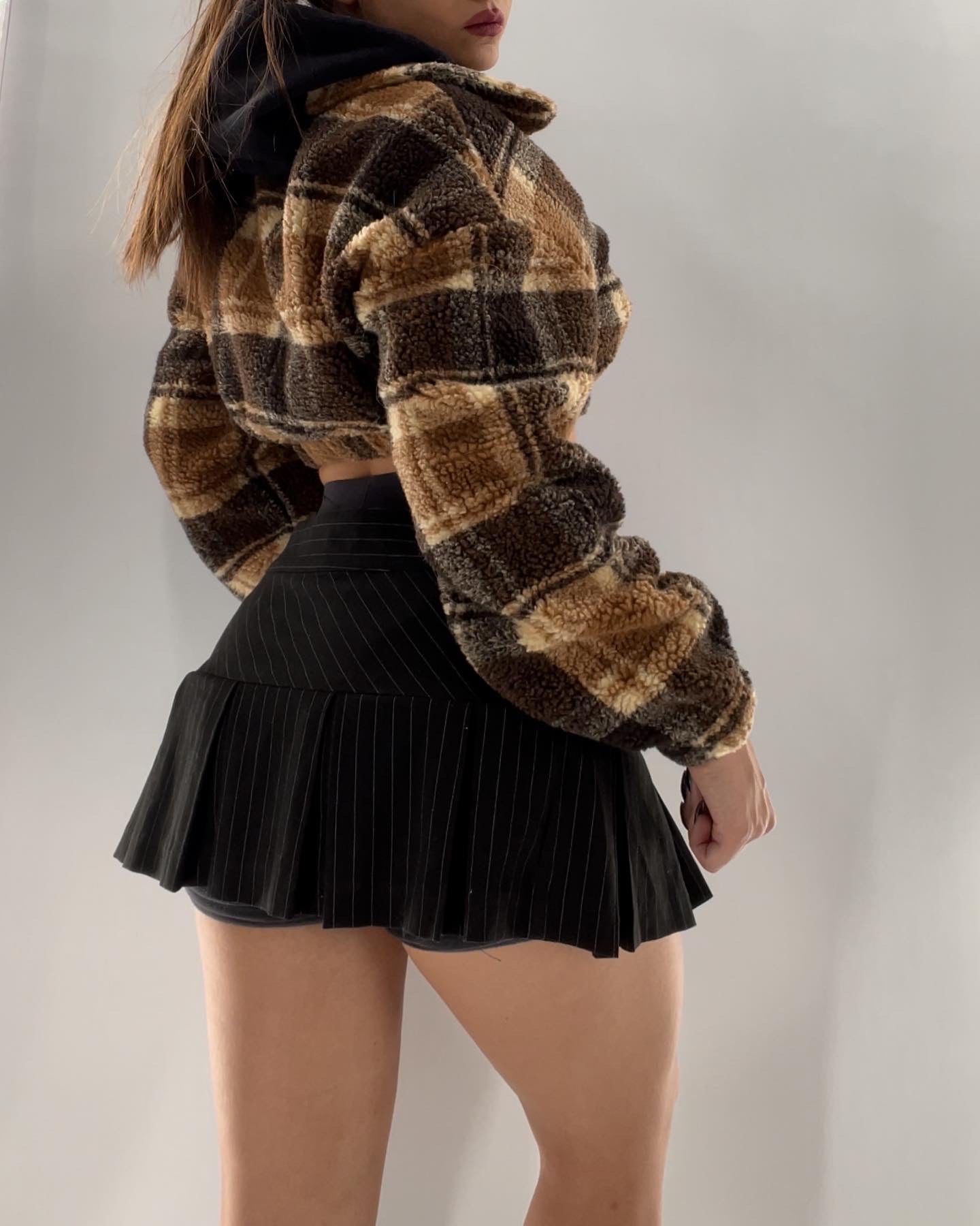 Cropped Teddy Sherpa Jacket