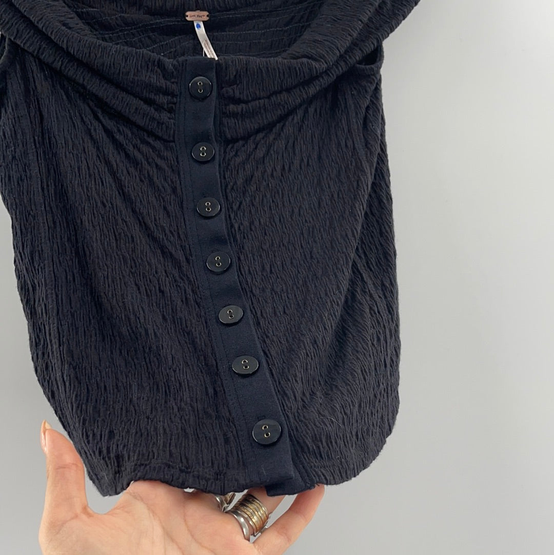 Free People Black Off the Shoulder Tank (M)
