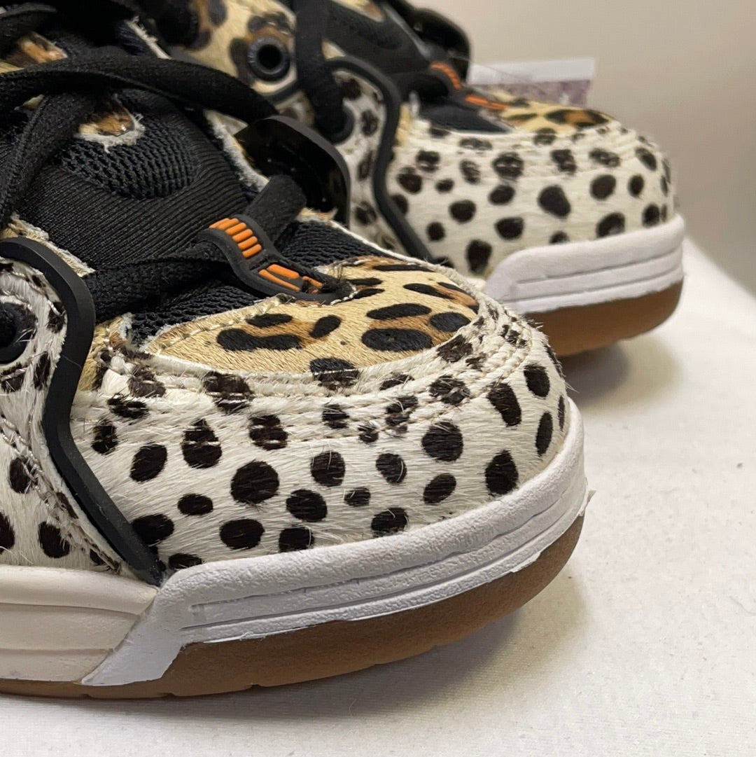 Globe Leopard Print Furry Sneakers