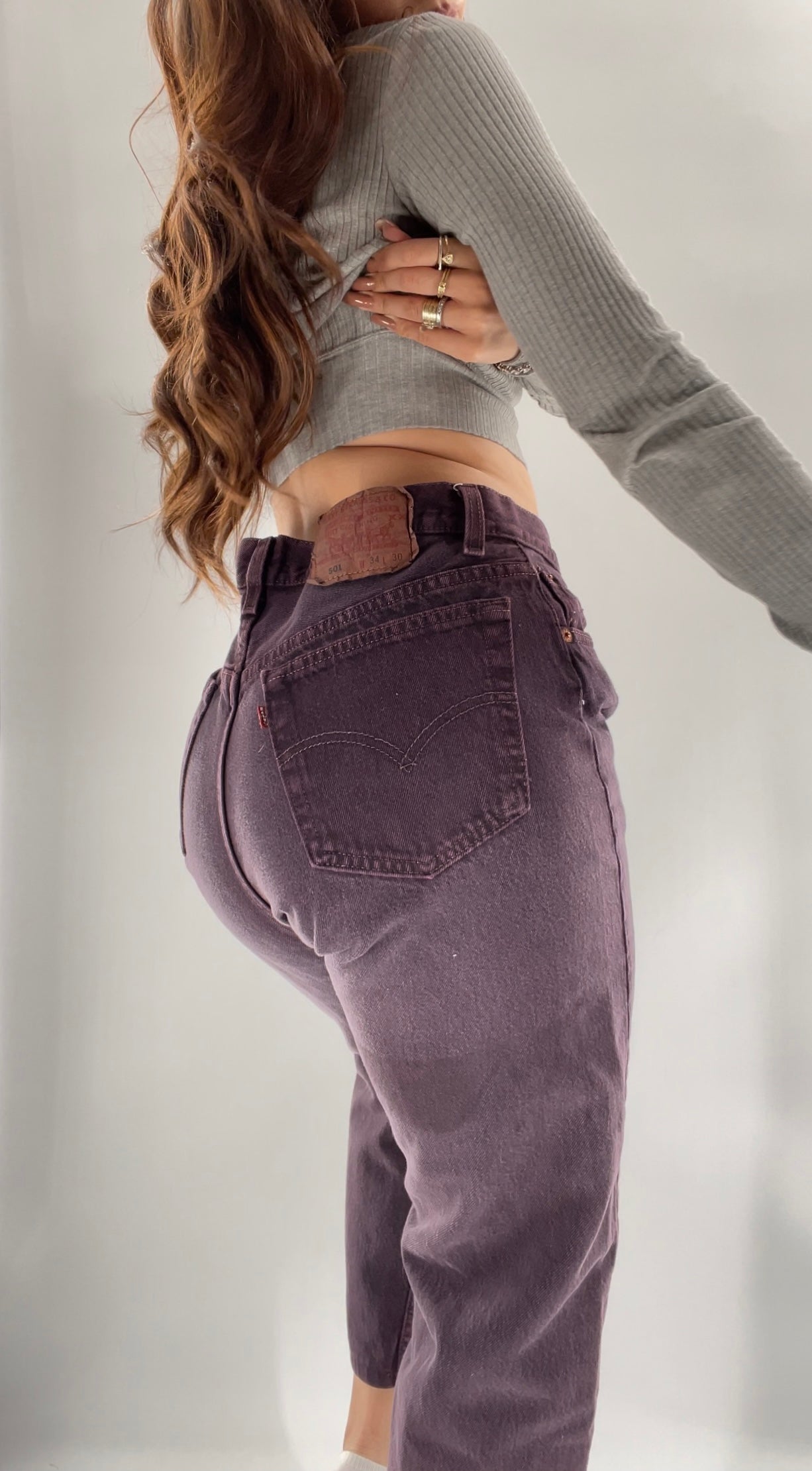 Plum Levi 501 Jeans (Size 34 X 30)