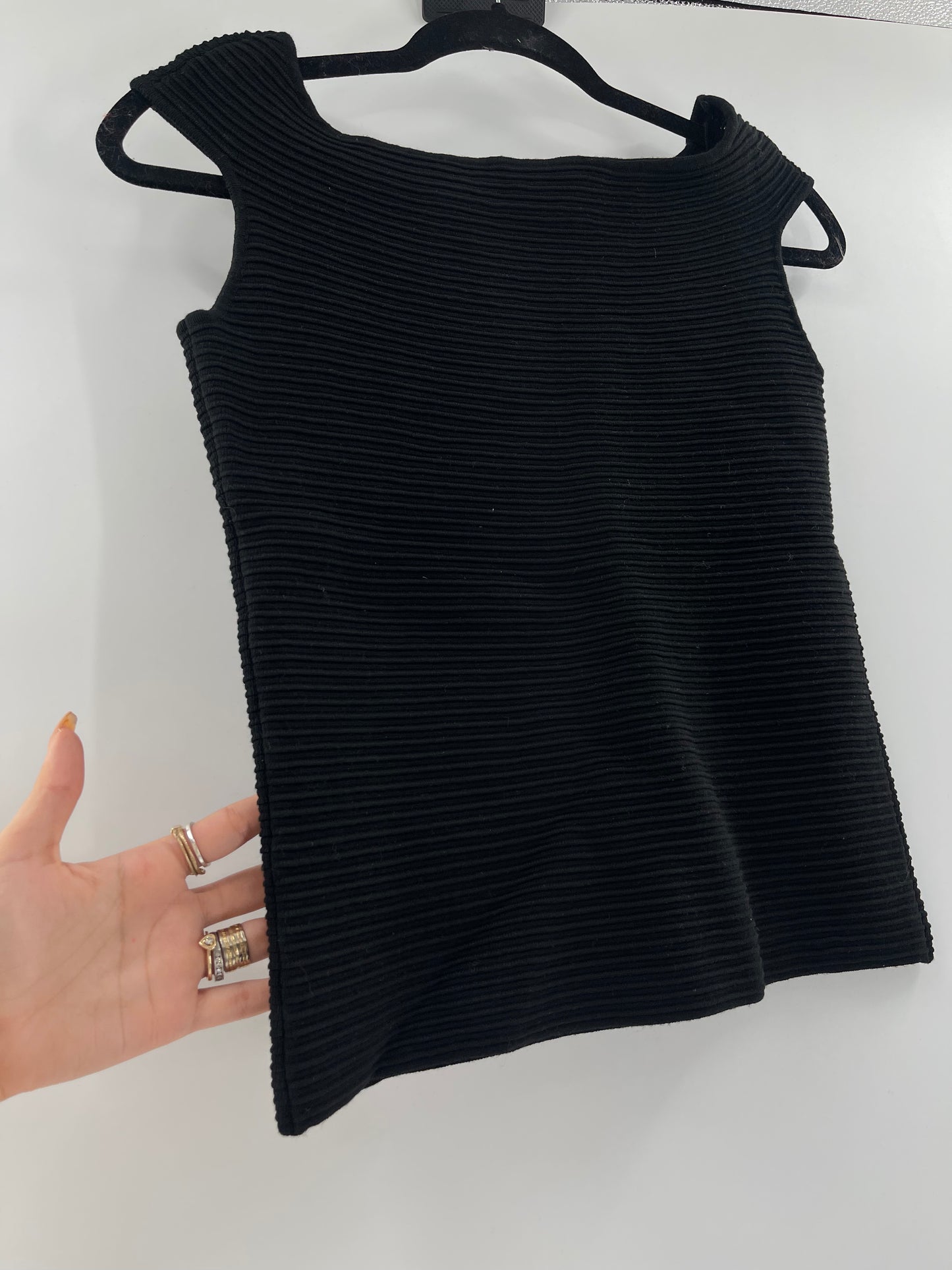 White House Black Market Ribbed Tank (S)