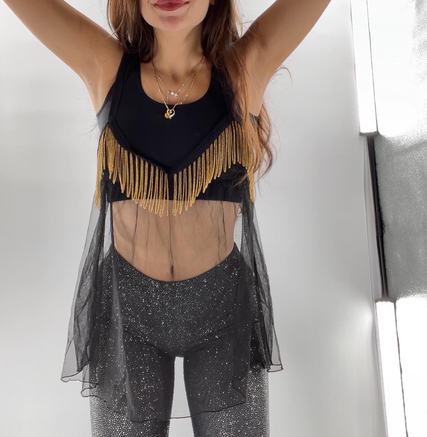 Vintage Mesh and Fringe Babydoll (medium)