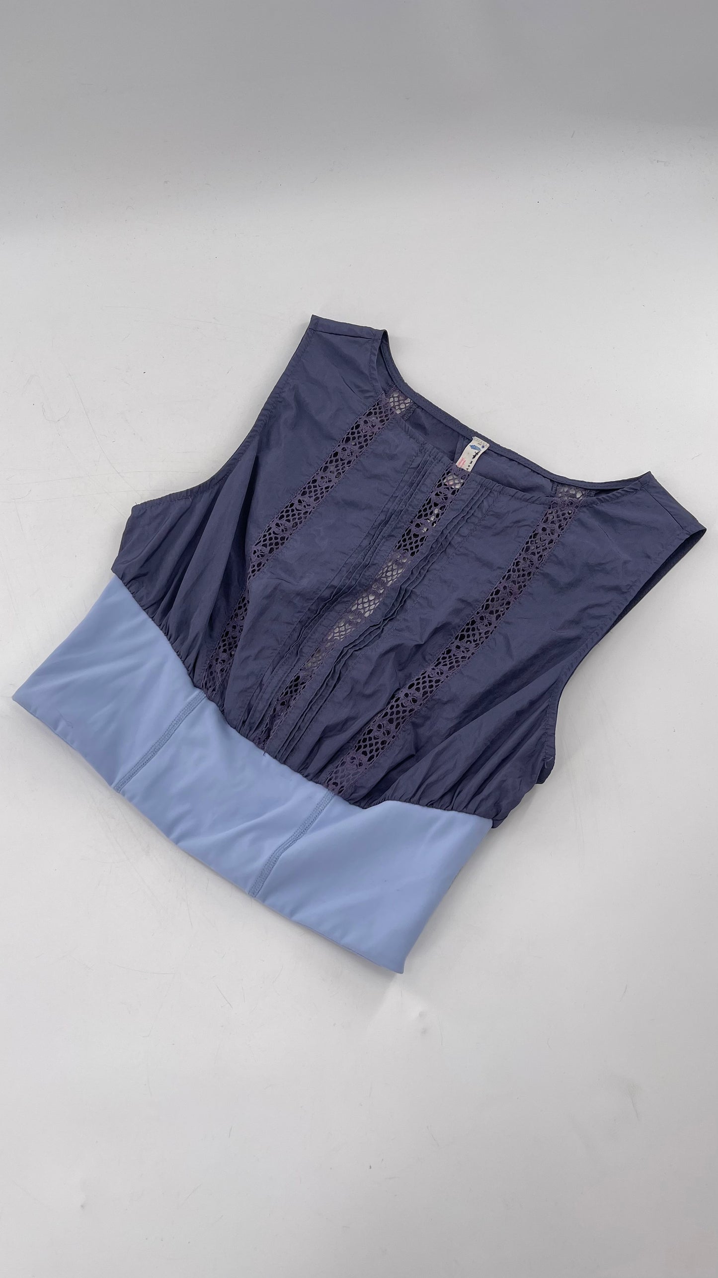 Free People Movement Slate and Baby Blue Tank (XS)