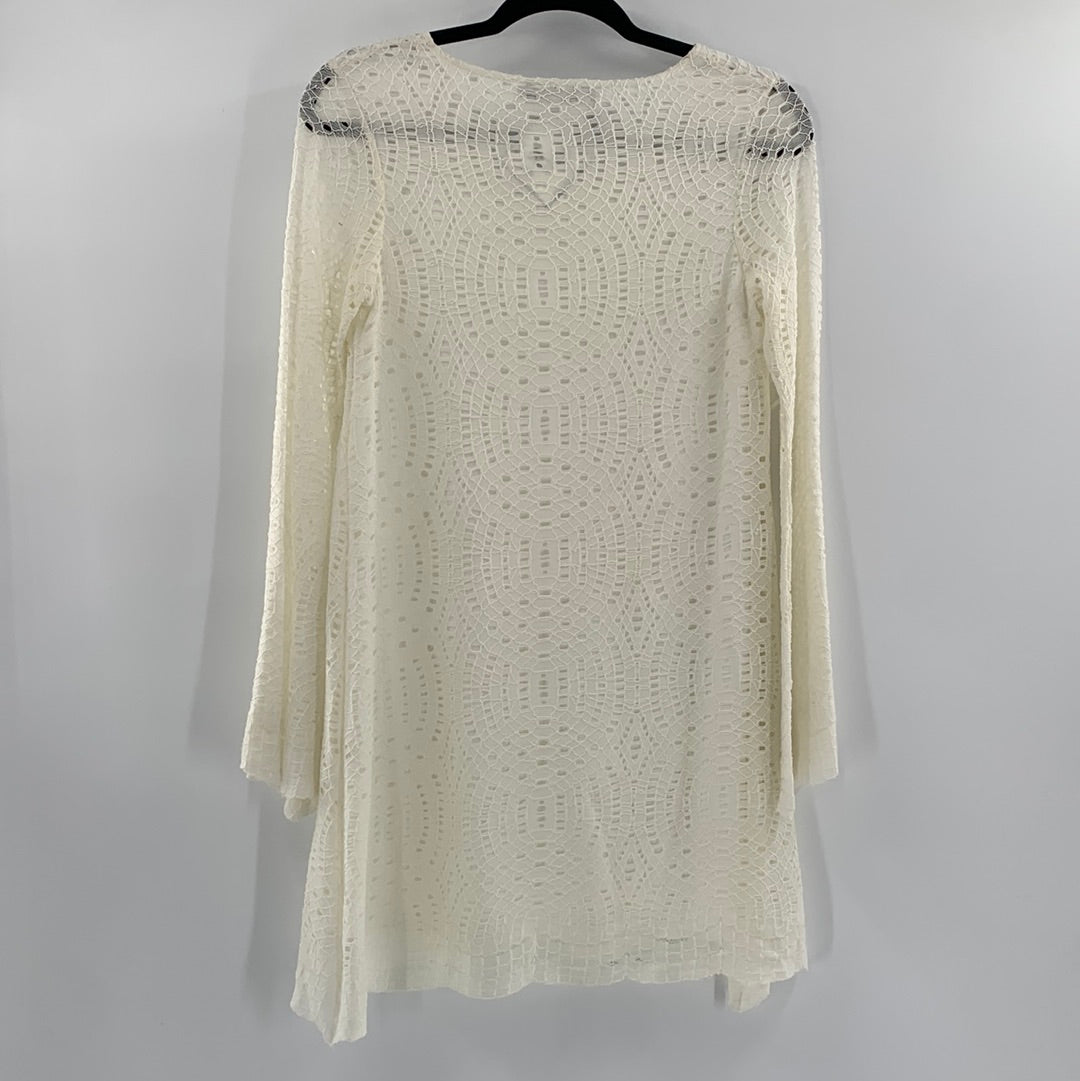 Motel White Lace Mini Dress (SzXS)