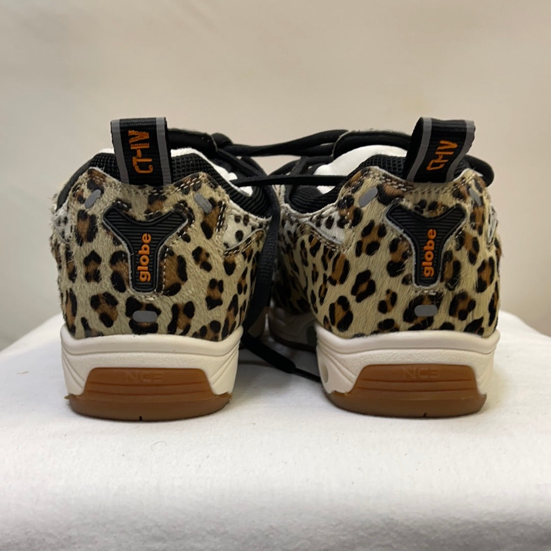 Globe Leopard Print Furry Sneakers