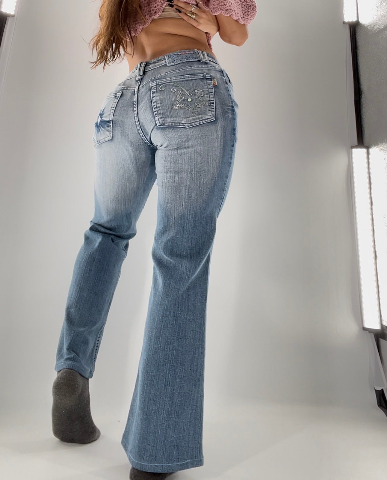 YYP Vintage 90s Embellished Flares (Sz27)