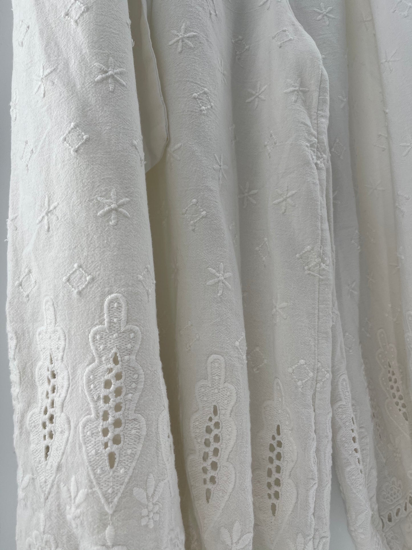 Free People - White Haram / Gypsy Embroidered Pants (Size 12)