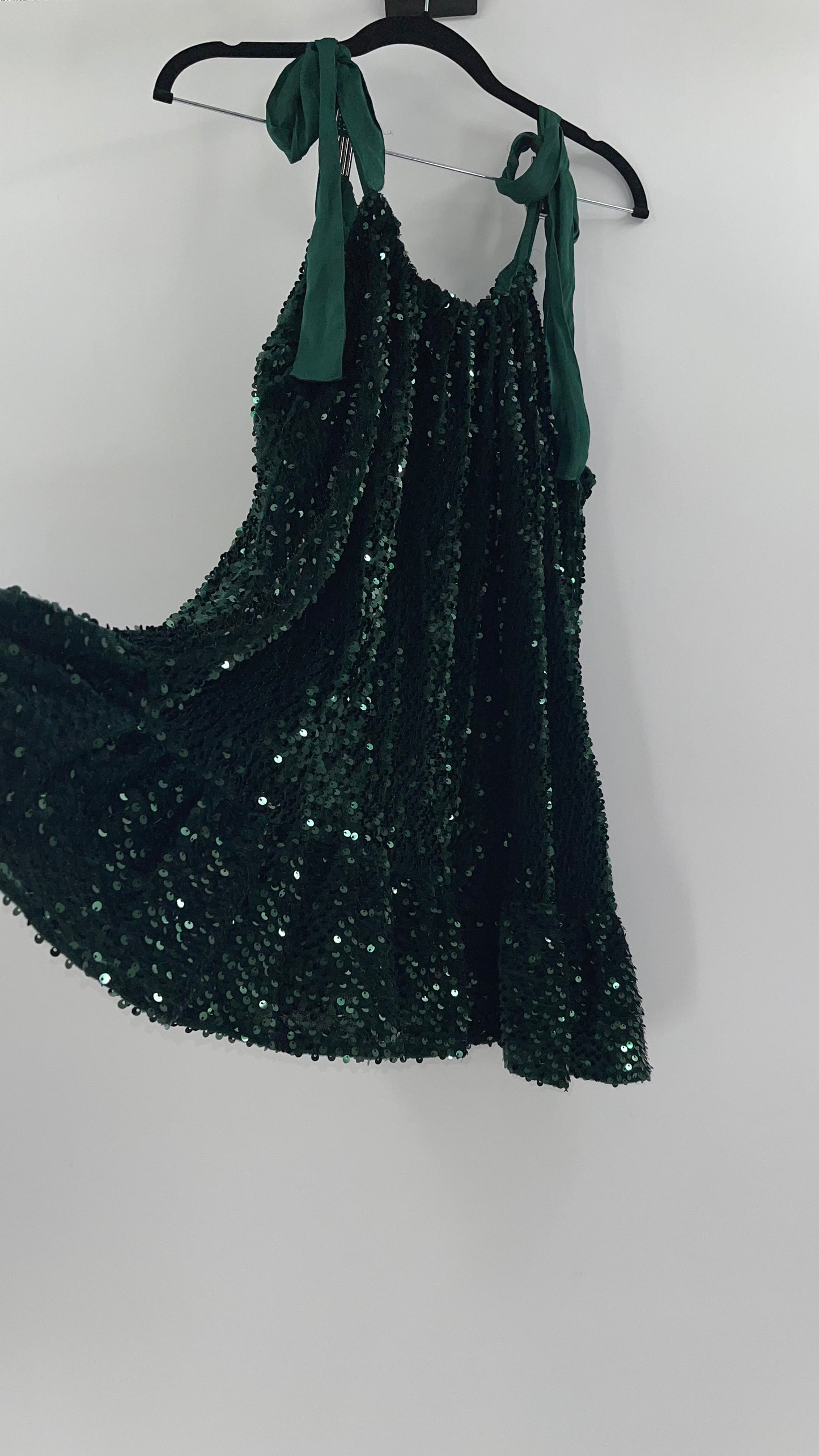Free People Emerald Green Babydoll (XS)