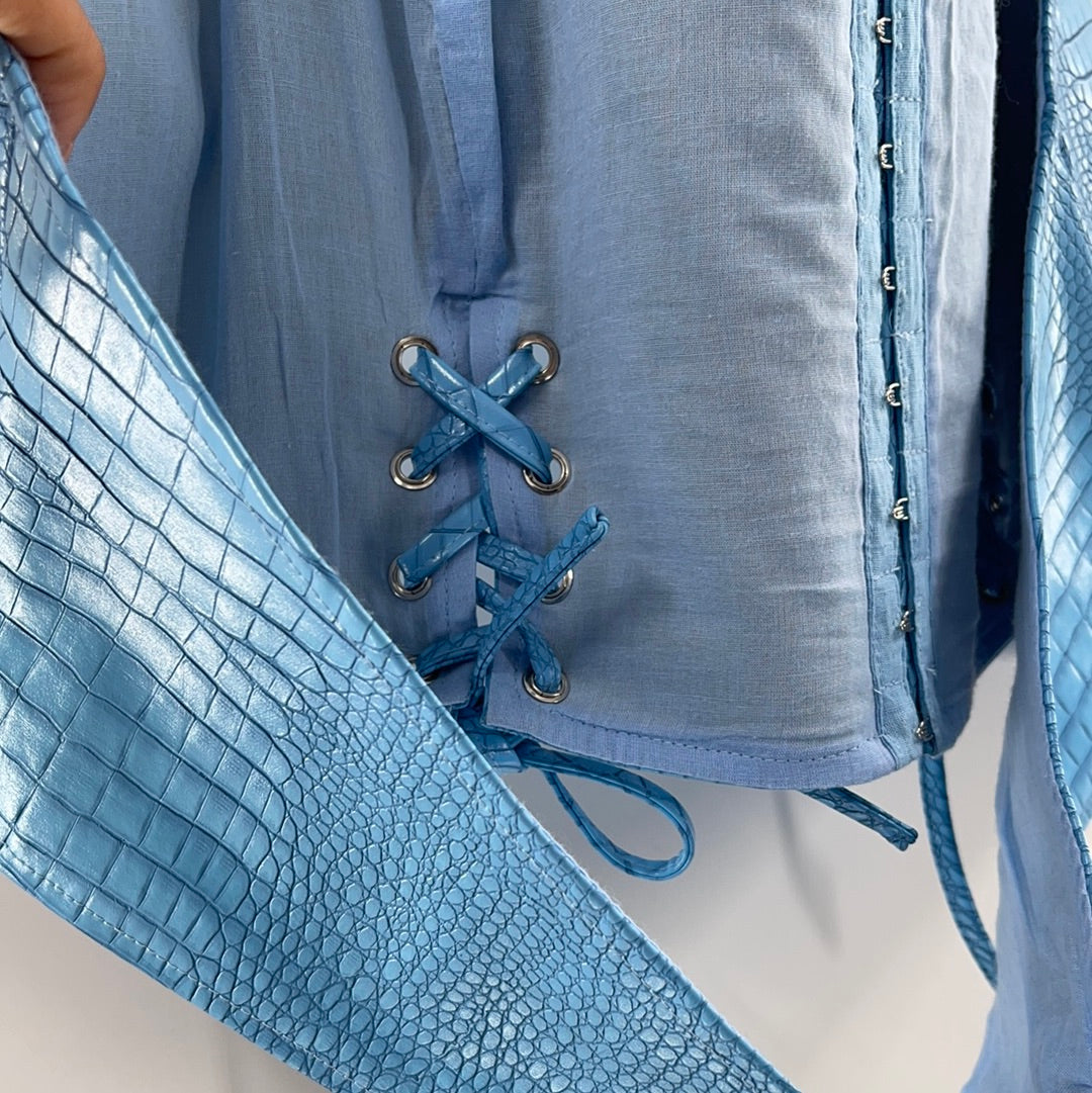 Princess Polly Baby Blue Halter (14)