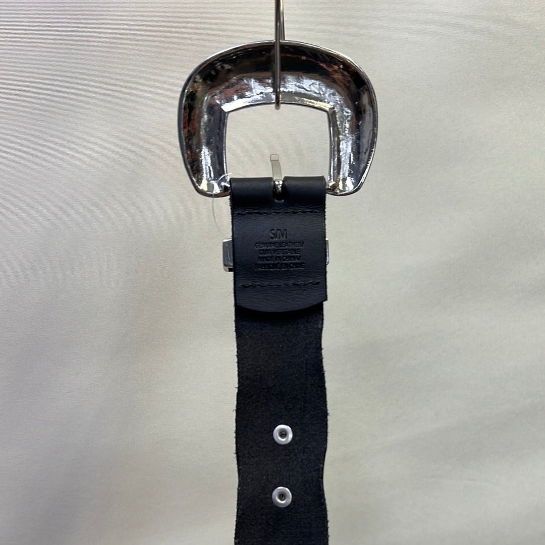 Free People Black Leather Belt