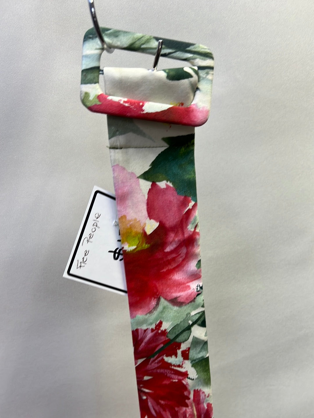 Free People Flower Print Fabric Belt S/M