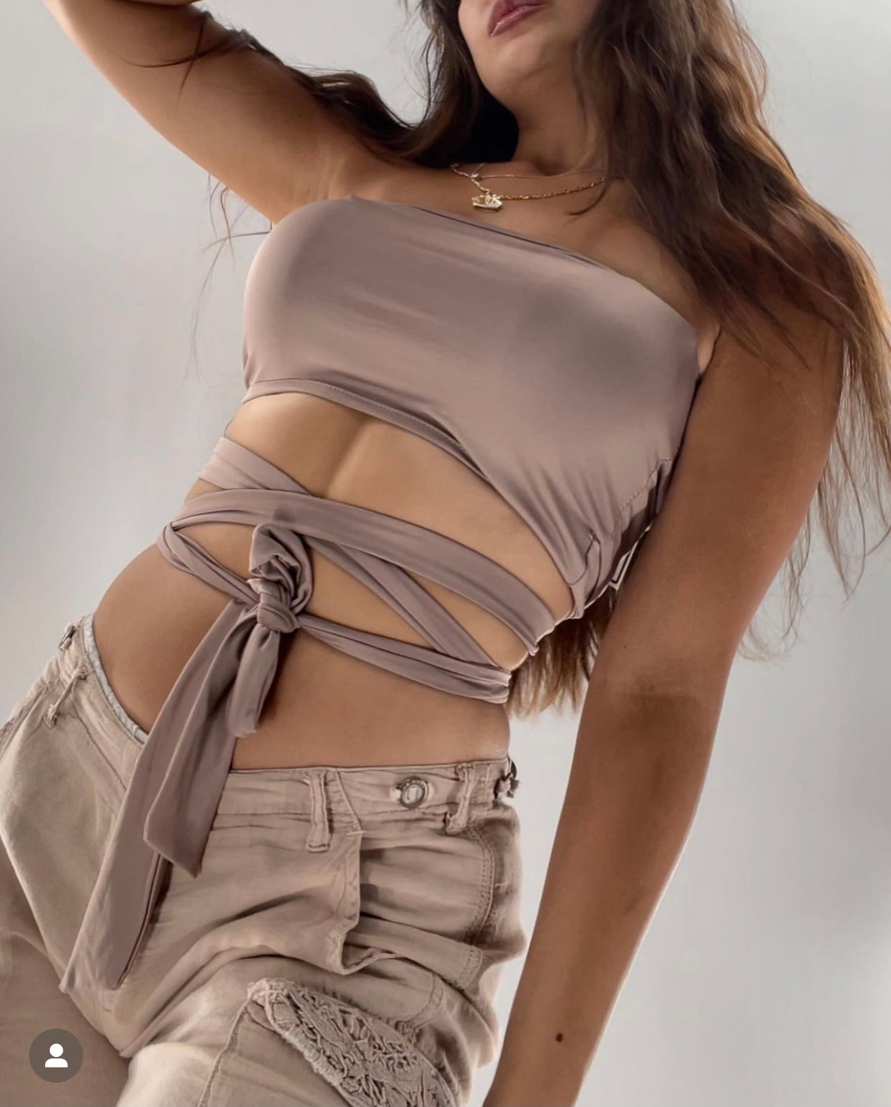 Tan Wrap Around Tank (XS)