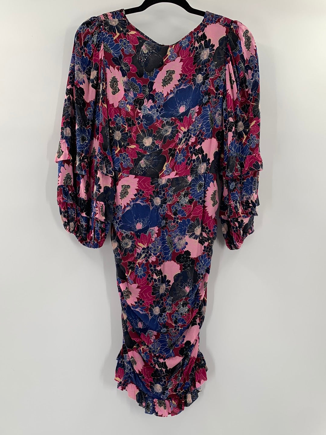 Free People Purple Floral Midi Dress (2)