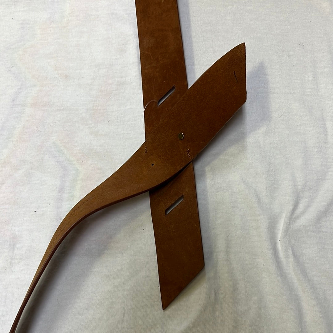Anthropologie Genuine Leather with Elastic Brown Belt S/M