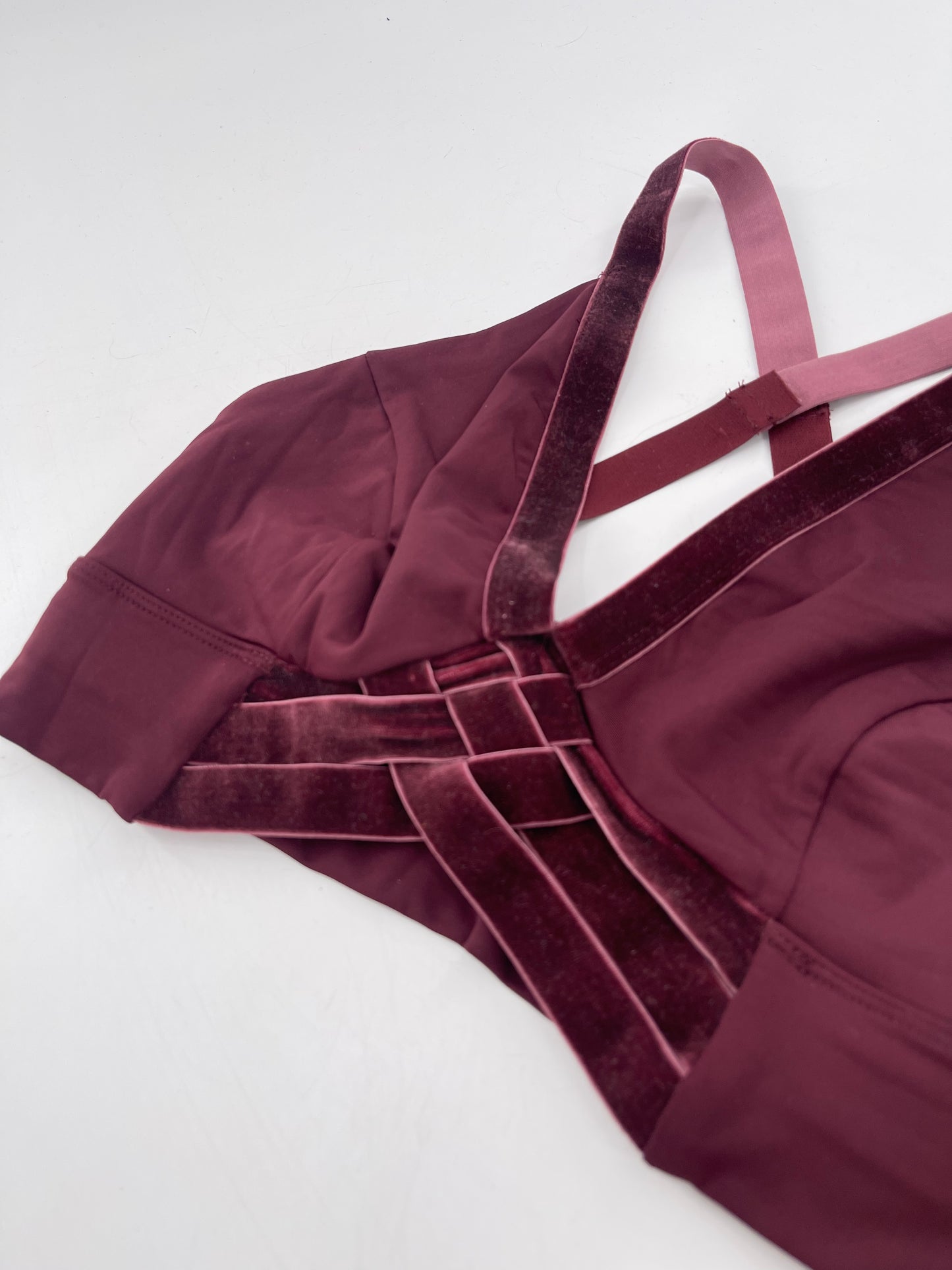 Free People Movement Burgundy Sports Bra (S)