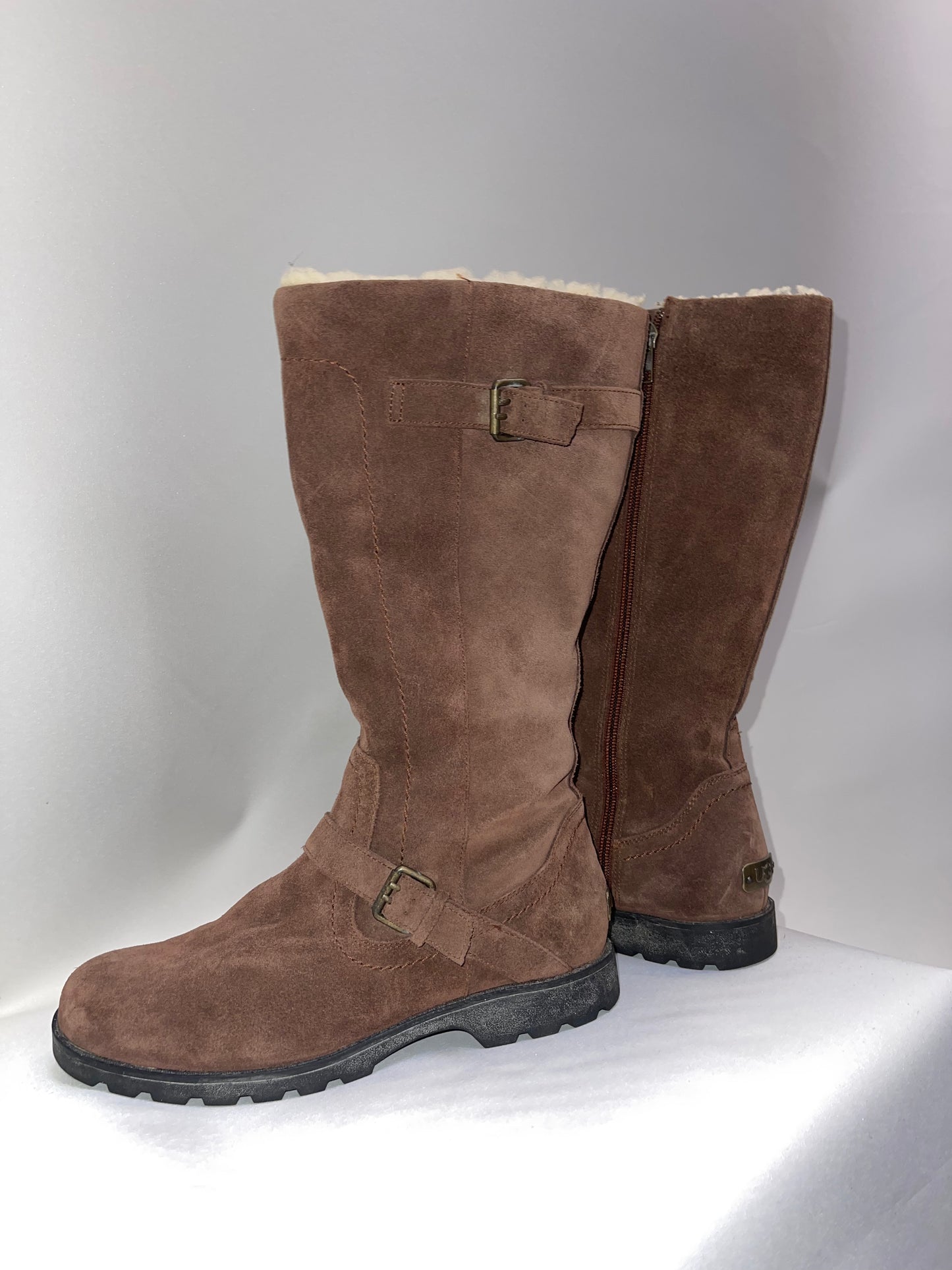 UGG Brown Zip Up Winter Boot