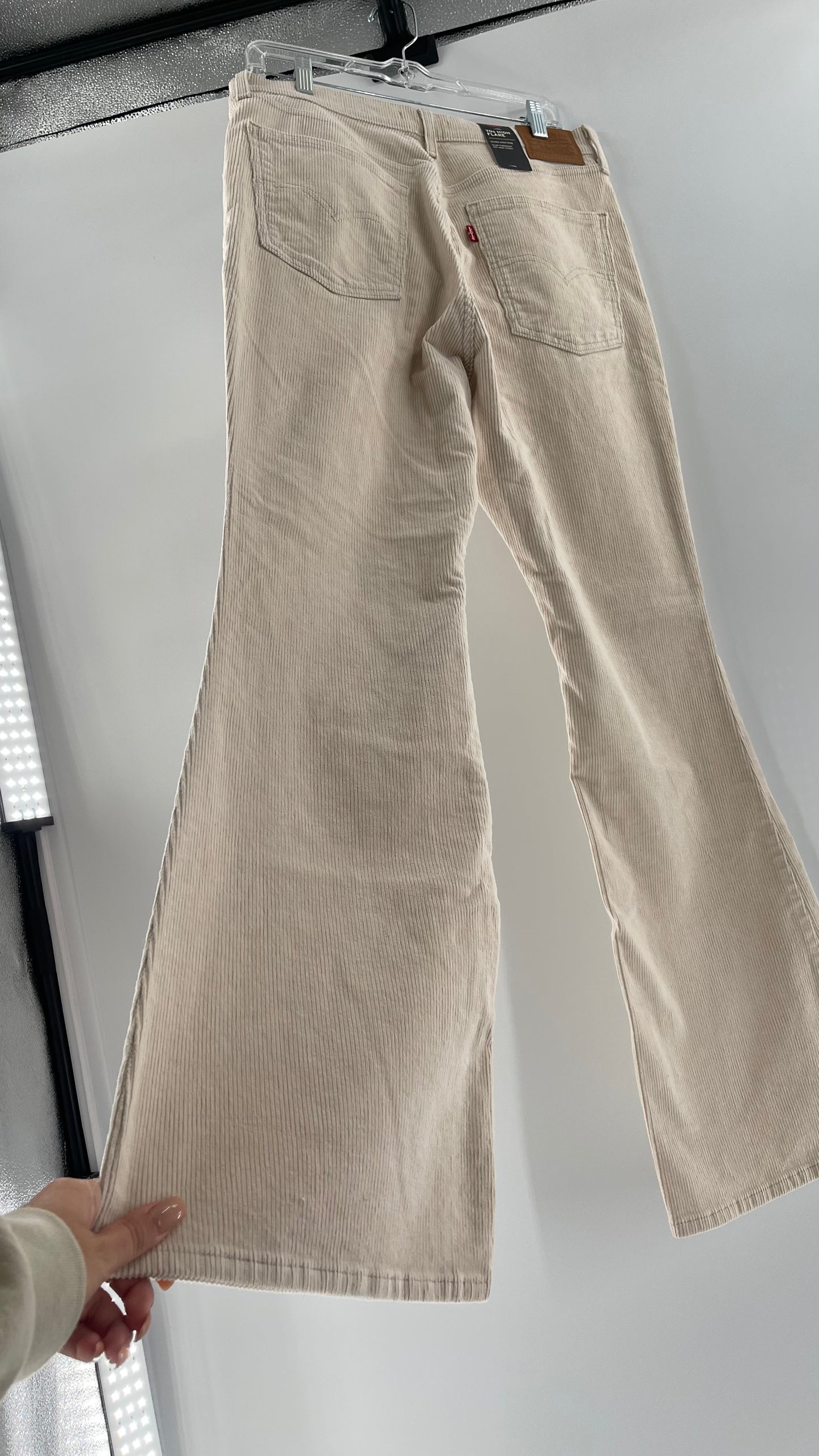 Free People Off White Corduroys 70s High Flare (31)