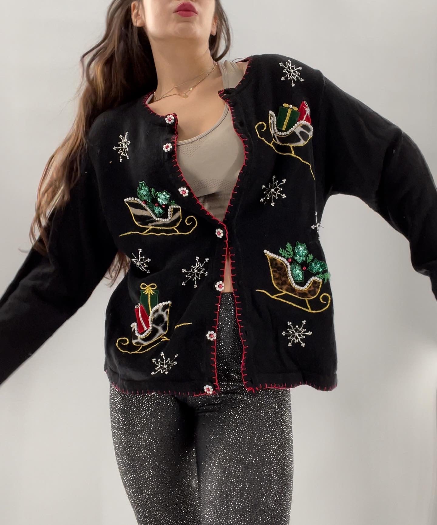 Urban Outfitters Wild Side Holiday Sweater (Medium)