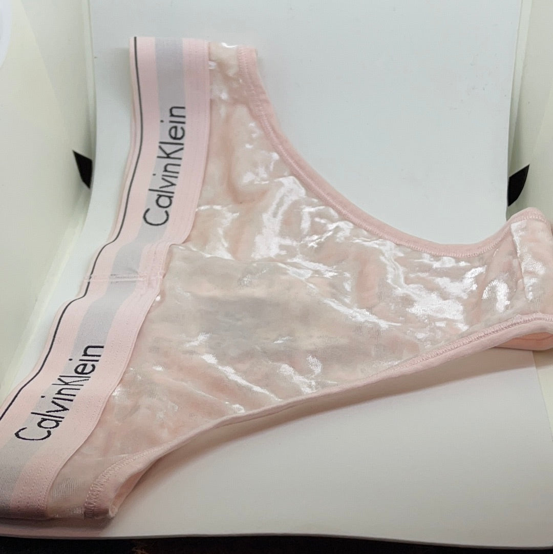 Pink Suede Calvin Klein Underwear