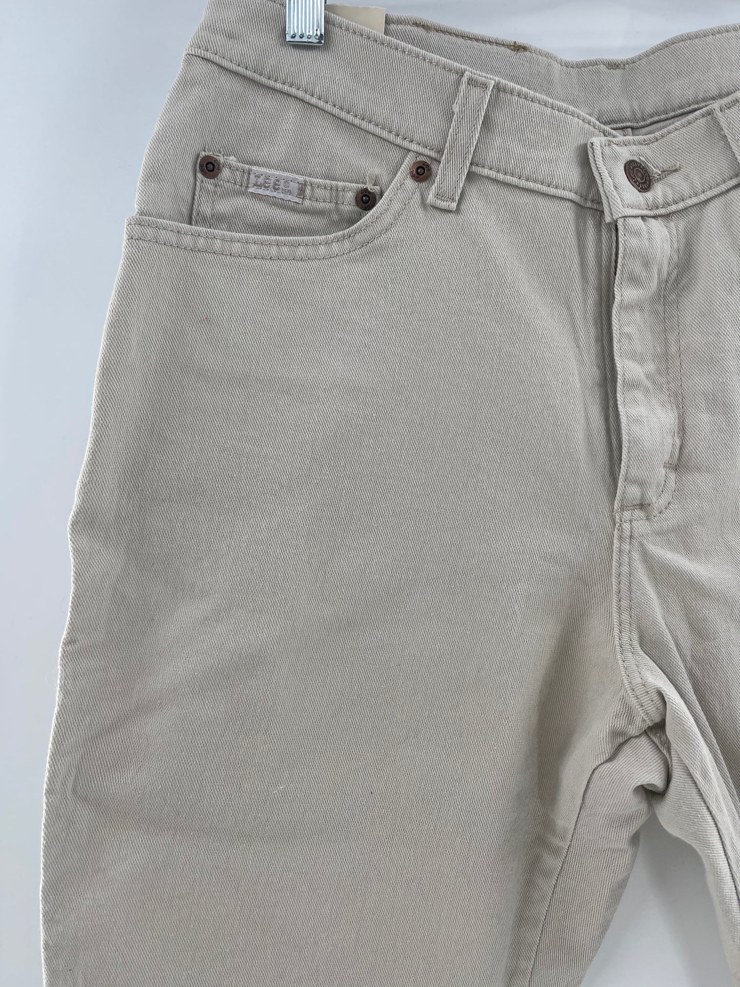 Lee Deadstock Off-White Jeans (Size 14)