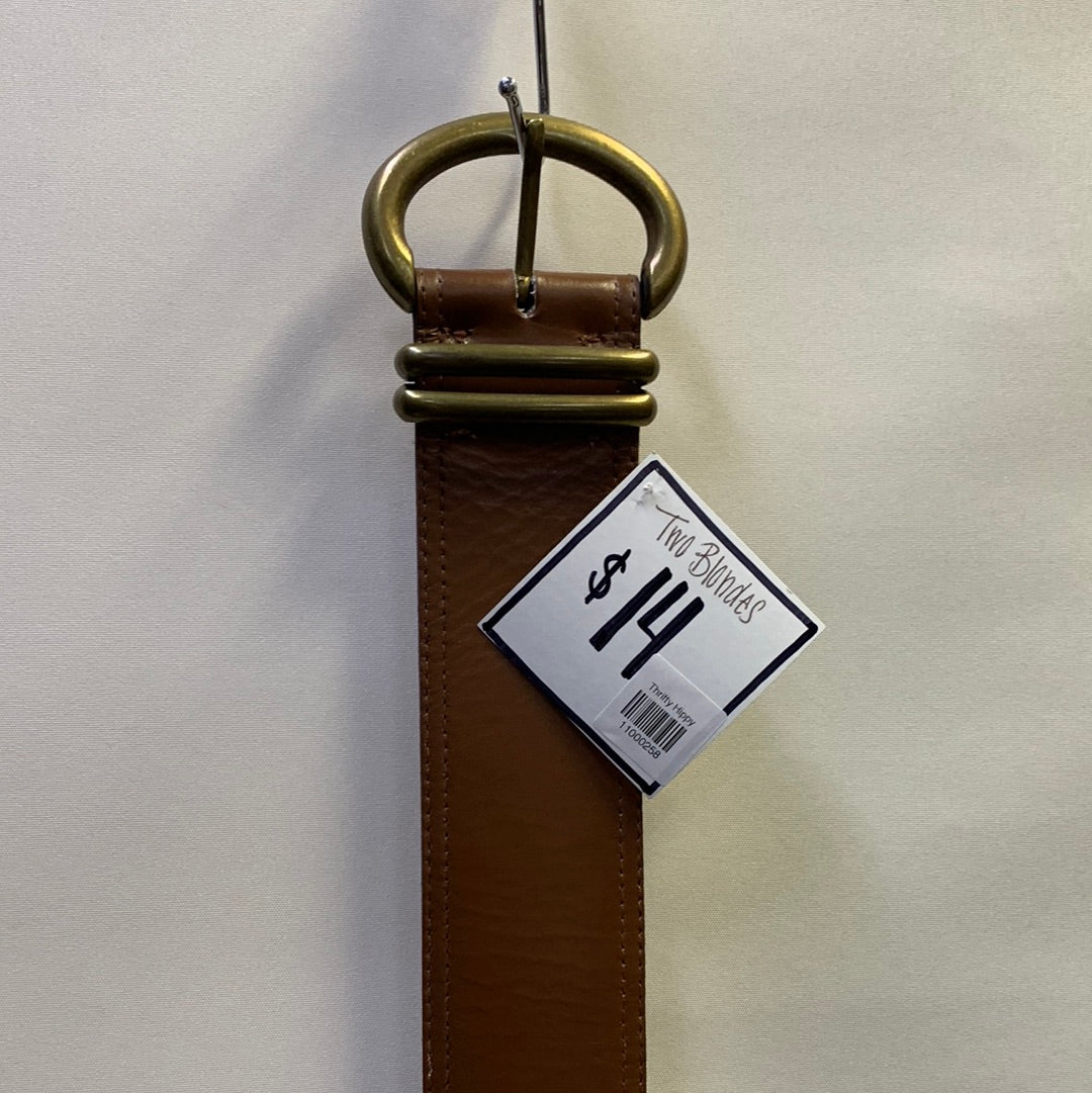 Two Blondes Brown Gold Hoop Belt