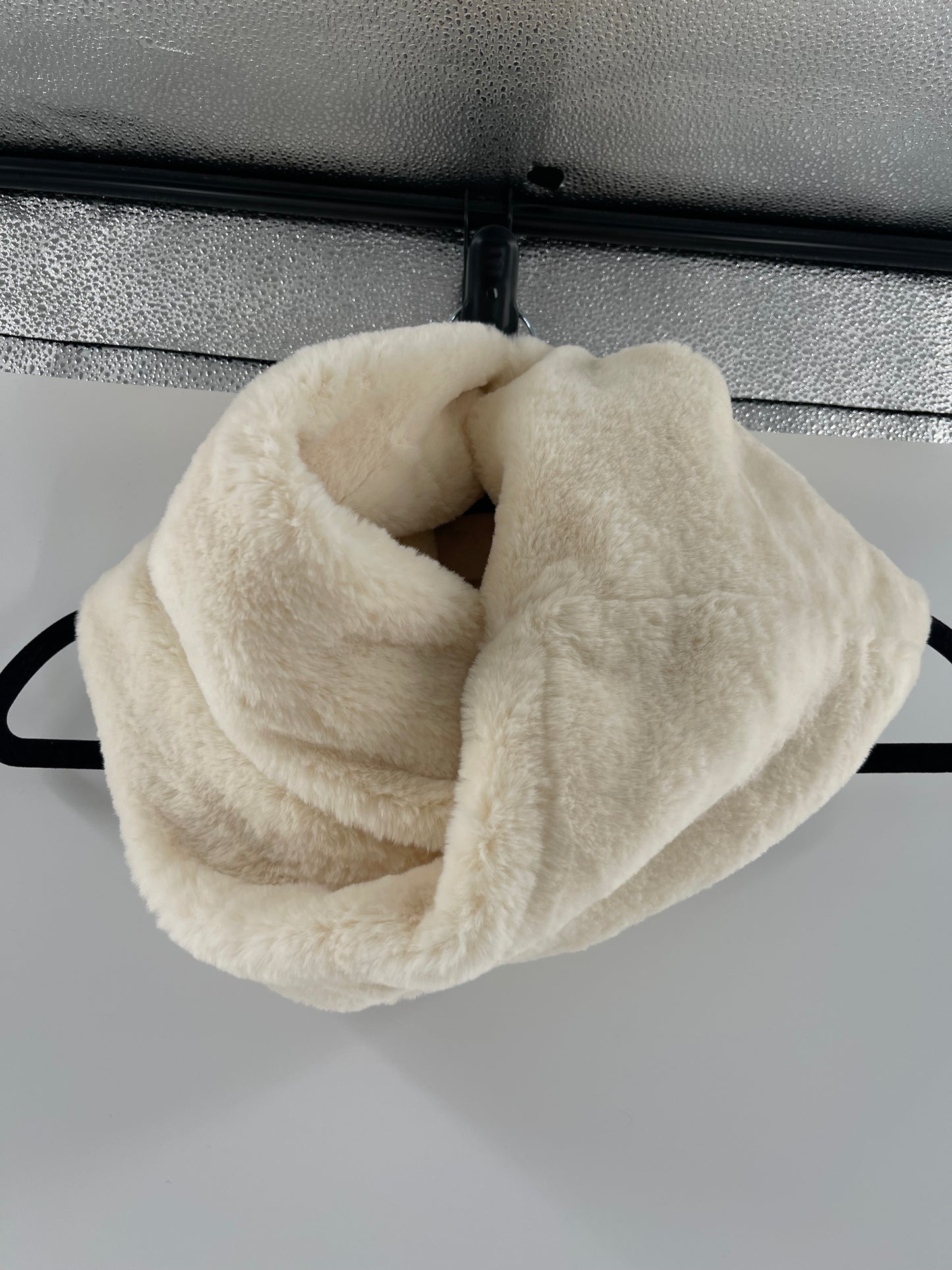 Free People Cream Fluffy Infinity Scarf (OS)