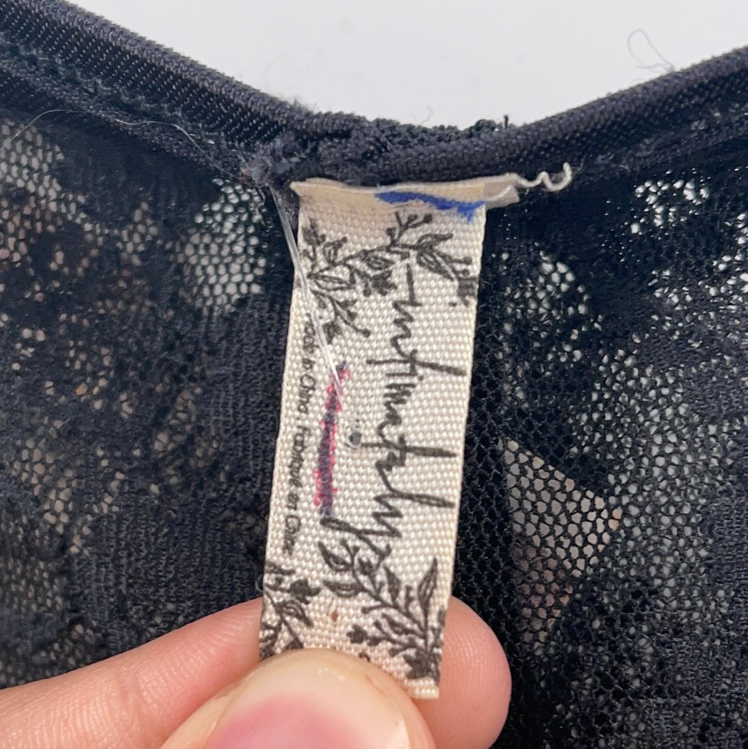 Free People Intimately Lace Leggings Black