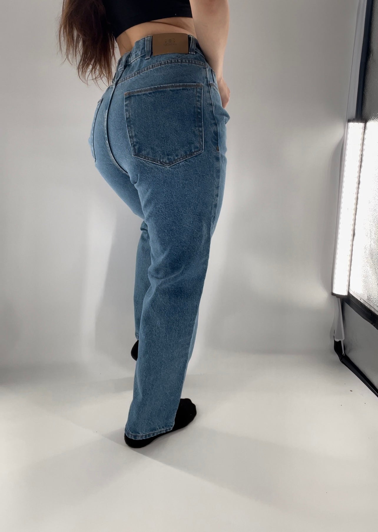 Deadstock Vintage Giorgio Light Wash Denim Straight Leg Jeans Size 30/30