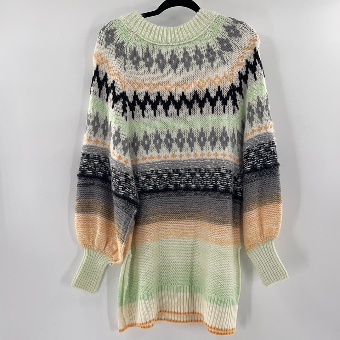 Free People Oversized Knit Sweater Dress (Size XS) - With Tag -