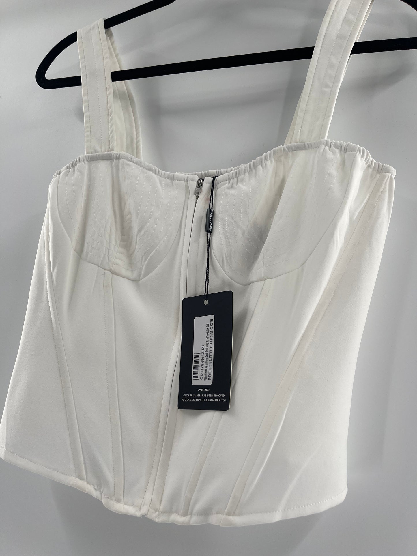 Pretty Little Thing White Bustier (8)