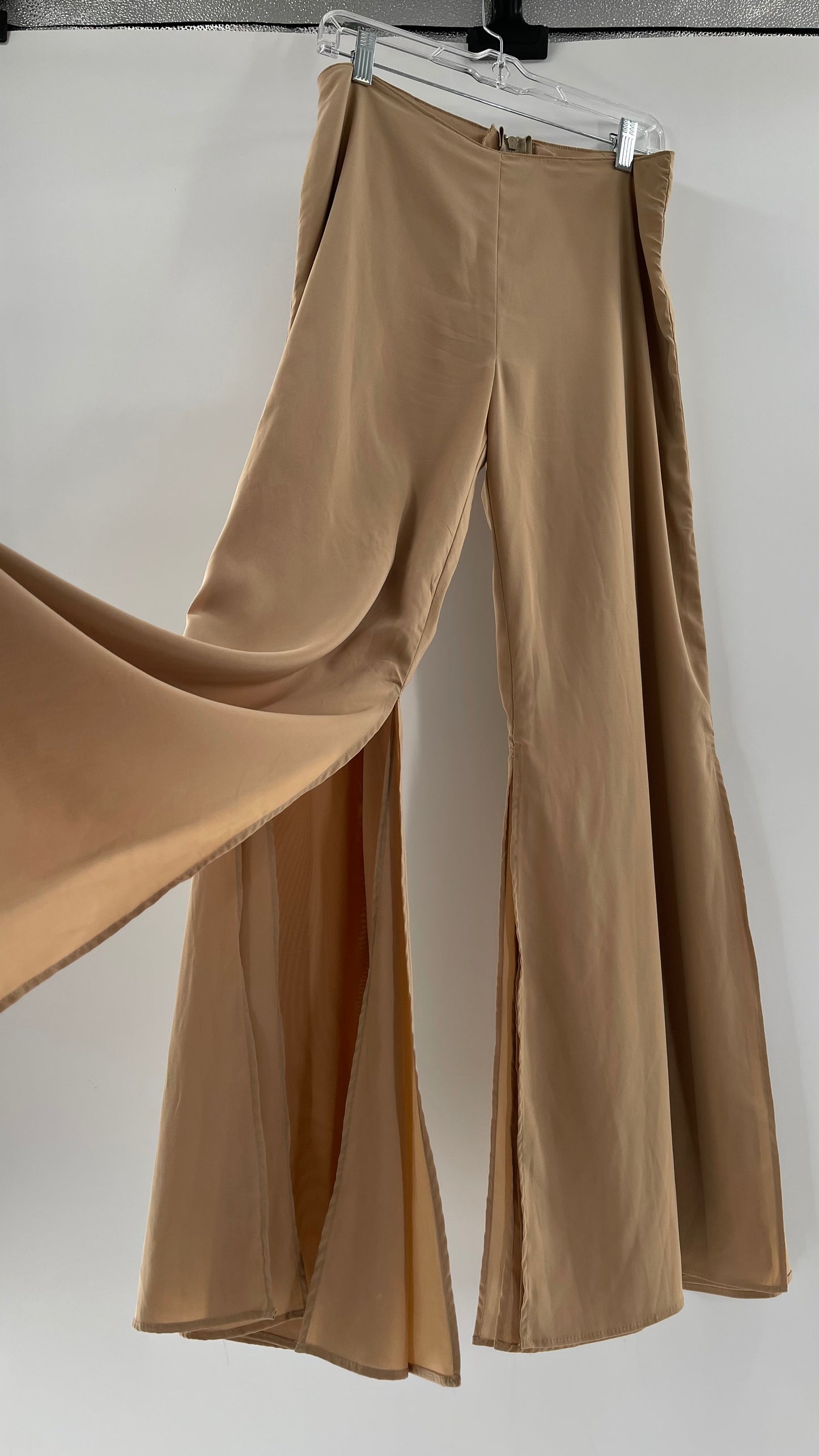 Vintage Tan Hotpants with Double Layered Hem (6/8)