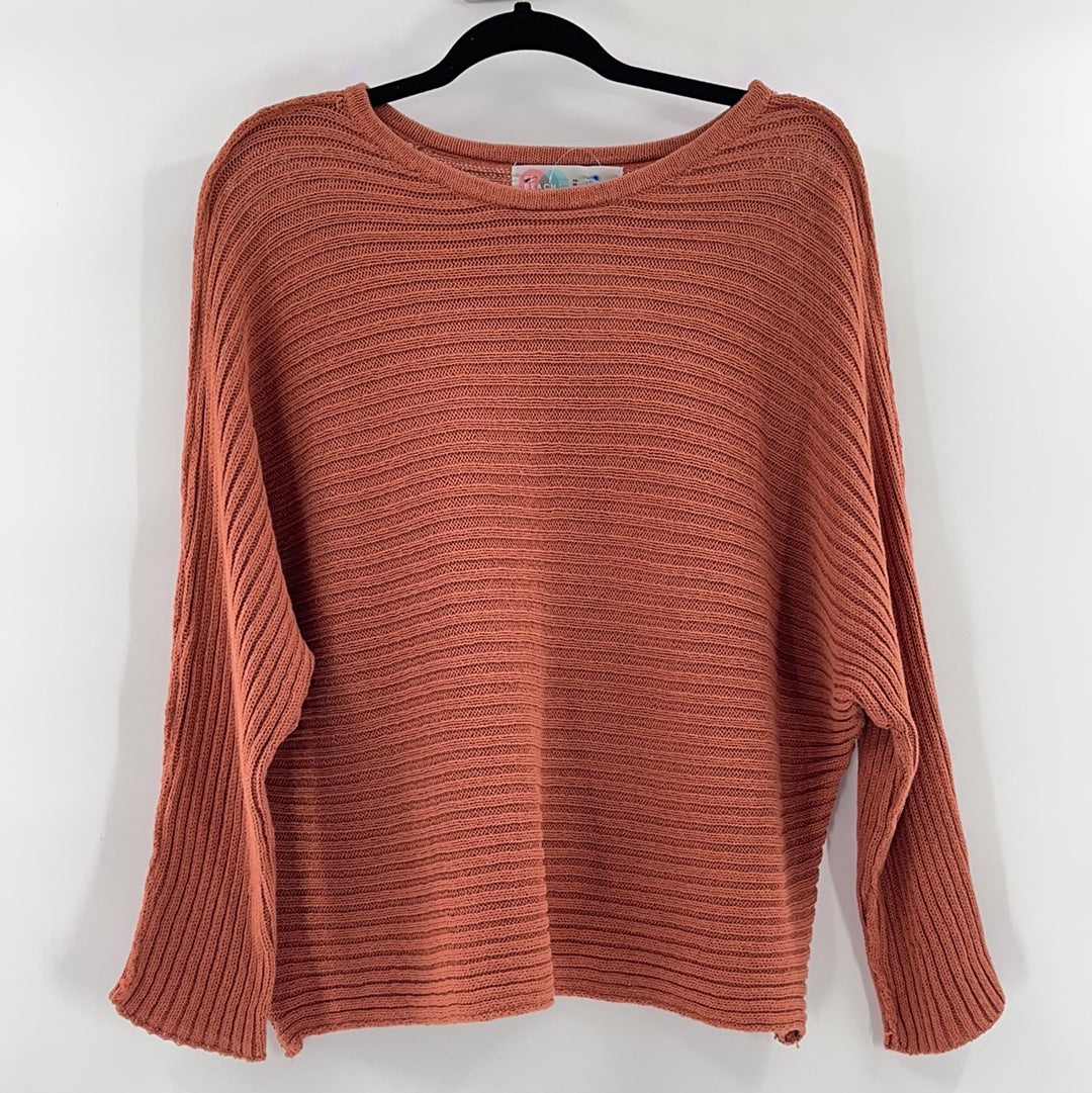 Free People Beach Batwing Terracotta Sweater (Size XS)