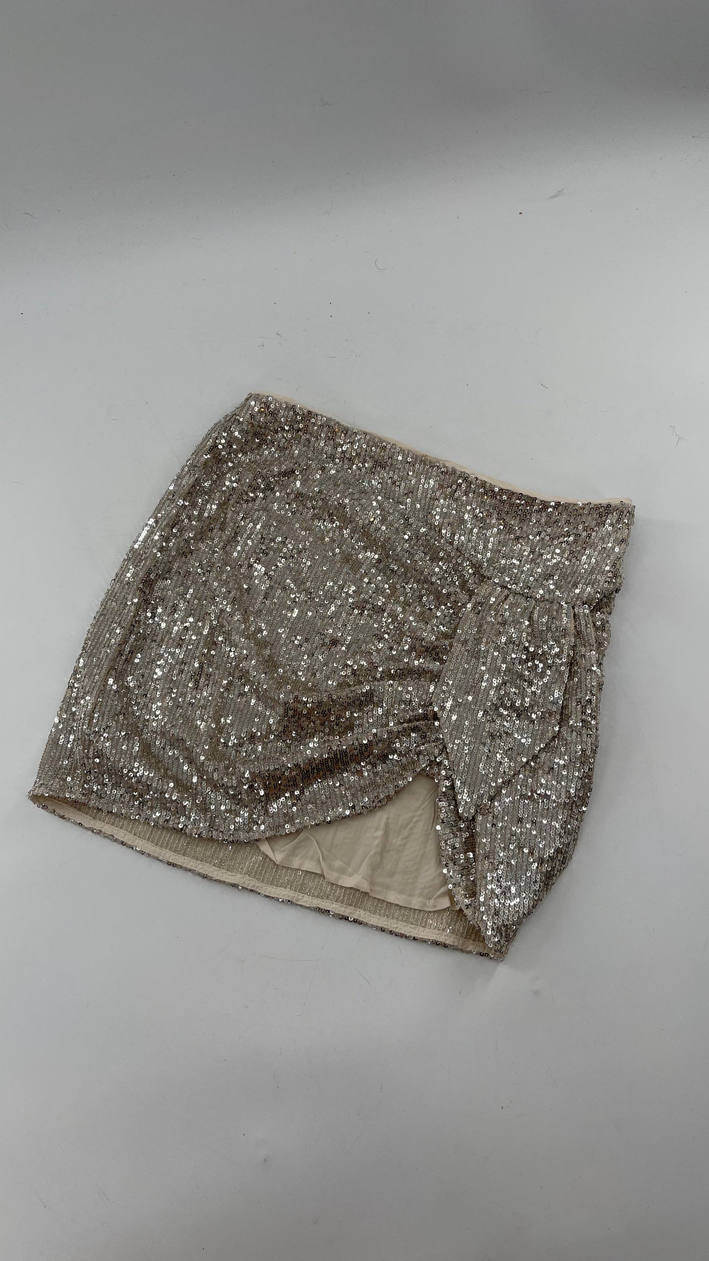 Free People Champagne Sequin Skirt (0)