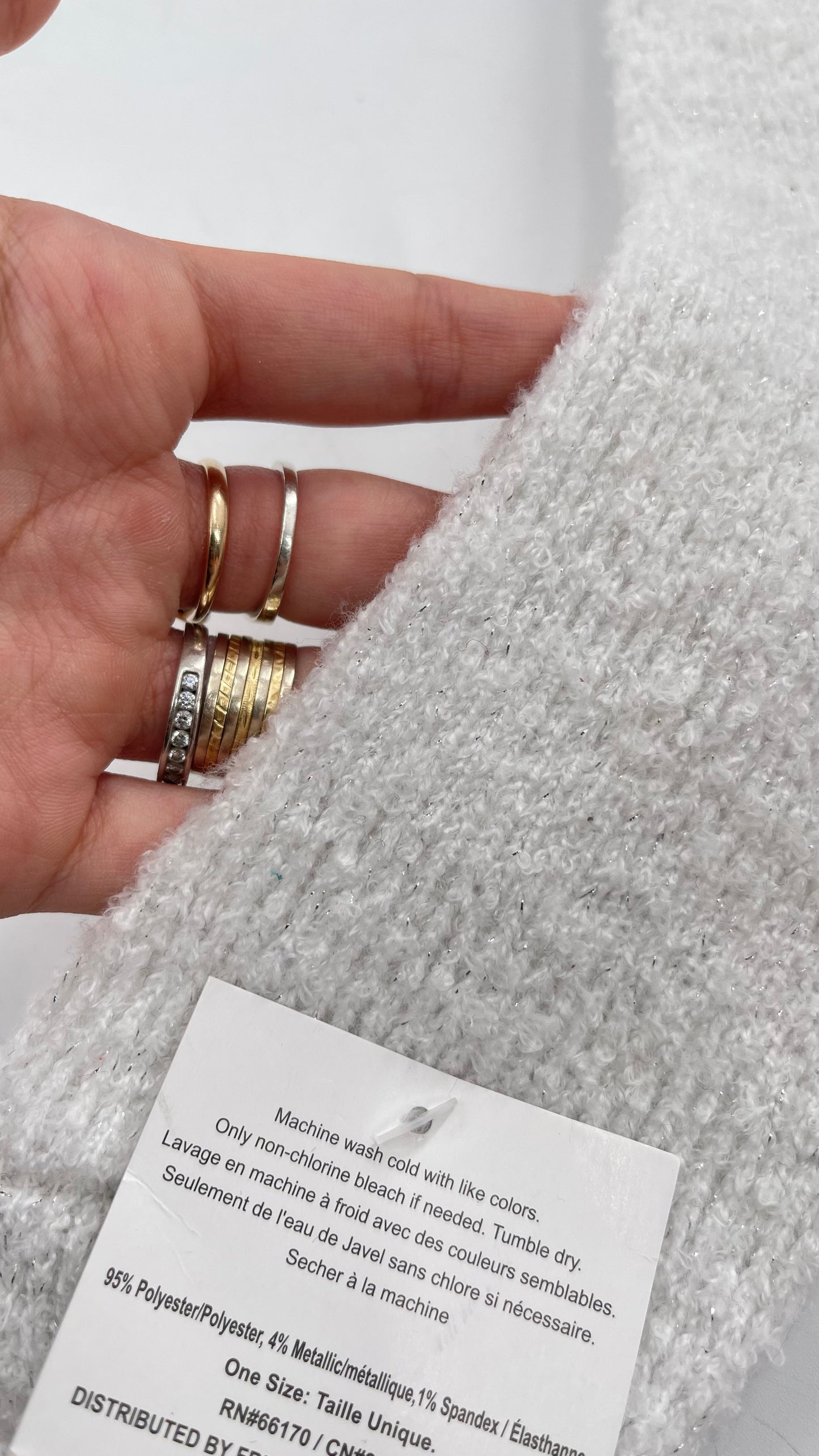 Free People White Knit Sock