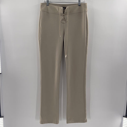 SPACE GIRL-Z Tan kickflares w Tie Up waist